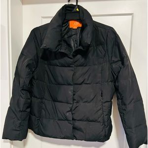 Black (L) ladies puffer jacket.